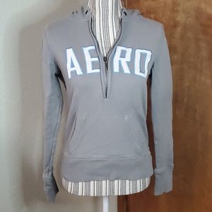 Aeropostale Aero Pullover Half Zipper with Hood